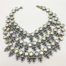 Load image into Gallery viewer, Crystal Gem Statement Collar Necklace
