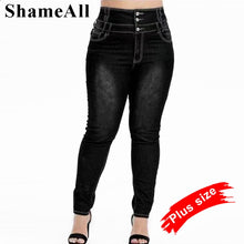 Load image into Gallery viewer, K.T.L. -  Button Up High waist  Skinny Jeans
