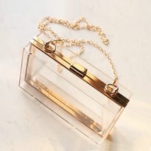 Load image into Gallery viewer, K.T.L. - Acrylic Transparent Clutch/Shoulder Bag
