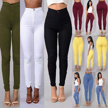 Load image into Gallery viewer, K.T.L. - High Waist Pencil Jeans
