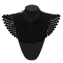 Load image into Gallery viewer, Pearls Shawl Style Choker Statement Necklace
