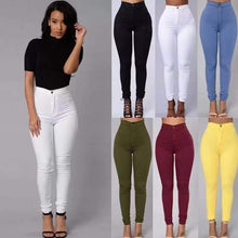 Load image into Gallery viewer, K.T.L. - High Waist Pencil Jeans
