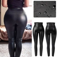 Cargar imagen en el visor de la galería, K.T.L. - High Waist Faux Leather Leggings
