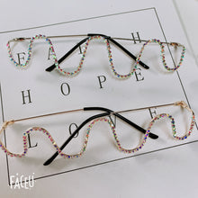 Load image into Gallery viewer, Rhinestone Wave Eyeglass Frames
