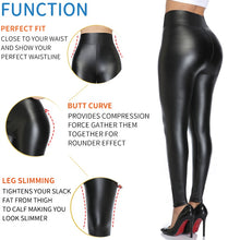 Cargar imagen en el visor de la galería, K.T.L. - High Waist Faux Leather Leggings
