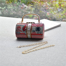 Load image into Gallery viewer, K.T.L. - &quot;Money&quot; Rhinestone $10,000 Stack of Cash Handbags
