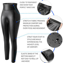 Cargar imagen en el visor de la galería, K.T.L. - High Waist Faux Leather Leggings
