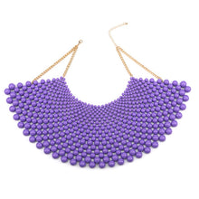 Load image into Gallery viewer, Pearls Shawl Style Choker Statement Necklace
