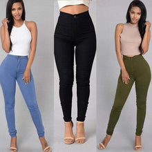 Load image into Gallery viewer, K.T.L. - High Waist Pencil Jeans
