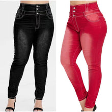 Load image into Gallery viewer, K.T.L. -  Button Up High waist  Skinny Jeans
