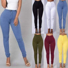 Load image into Gallery viewer, K.T.L. - High Waist Pencil Jeans
