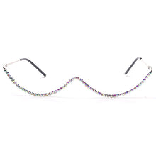 Load image into Gallery viewer, Half Circle Rhinestone Glasses
