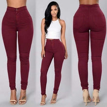 Load image into Gallery viewer, K.T.L. - High Waist Pencil Jeans
