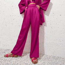 Load image into Gallery viewer, Satin Coat, Top, Pants Separates
