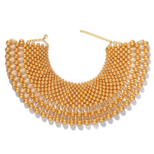 Load image into Gallery viewer, Pearls Shawl Style Choker Statement Necklace
