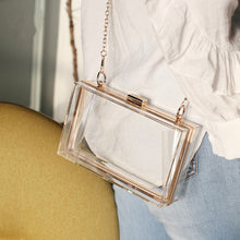 Load image into Gallery viewer, K.T.L. - Acrylic Transparent Clutch/Shoulder Bag
