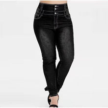 Load image into Gallery viewer, K.T.L. -  Button Up High waist  Skinny Jeans
