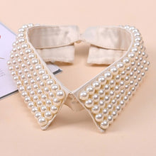 Load image into Gallery viewer, Handmade  Faux Pearls Collar Necklace
