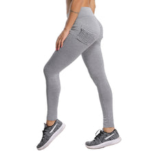 Cargar imagen en el visor de la galería, K.T.L. - High Waist Seamless Workout Pants With Pockets
