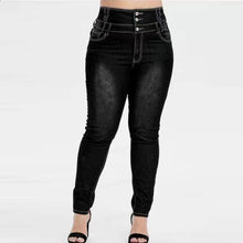 Load image into Gallery viewer, K.T.L. -  Button Up High waist  Skinny Jeans
