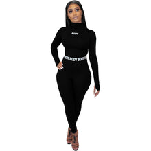 Load image into Gallery viewer, K.T.L. - Two Piece Casual Long Sleeve Crop Top &amp;  Legging Matching Set
