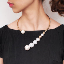 Load image into Gallery viewer, Faux Pearl Choker Necklace
