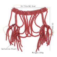 Load image into Gallery viewer, Pearl Fashion Bib Style Statement Necklace
