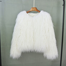 Load image into Gallery viewer, K.T.L. - Colorful Boho Furry Faux Fur Coat
