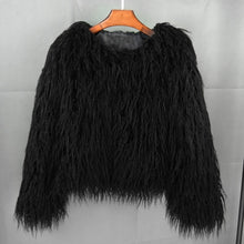 Load image into Gallery viewer, K.T.L. - Colorful Boho Furry Faux Fur Coat
