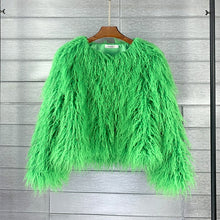 Load image into Gallery viewer, K.T.L. - Colorful Boho Furry Faux Fur Coat
