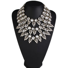 Load image into Gallery viewer, Crystal Gem Statement Collar Necklace
