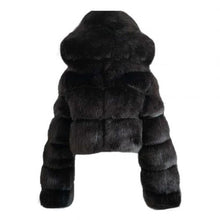 Load image into Gallery viewer, K.T.L. -  Faux Fur Cropped Short Jacket
