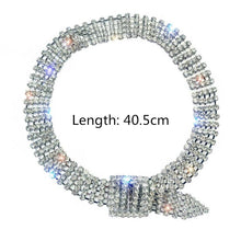 Load image into Gallery viewer, Rhinestone Belt Buckle Choker Necklace
