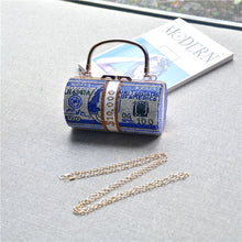 Load image into Gallery viewer, K.T.L. - &quot;Money&quot; Rhinestone $10,000 Stack of Cash Handbags
