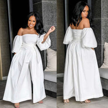 Load image into Gallery viewer, Cold Shoulder Wide Leg Jumpsuit
