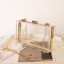 Load image into Gallery viewer, K.T.L. - Acrylic Transparent Clutch/Shoulder Bag
