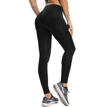 Cargar imagen en el visor de la galería, K.T.L. - High Waist Seamless Workout Pants With Pockets
