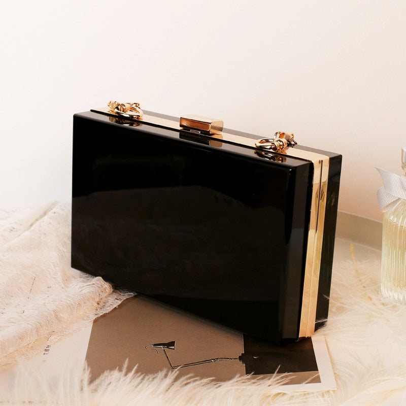 K.T.L. - Acrylic Transparent Clutch/Shoulder Bag