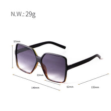 Load image into Gallery viewer, K.T.L. - Vintage Oversized Square Sunglasses
