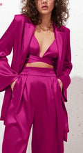 Load image into Gallery viewer, Satin Coat, Top, Pants Separates
